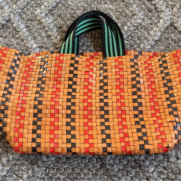 Clare V Woven Leather Bateau Tote Bag - Picture 2 of 7